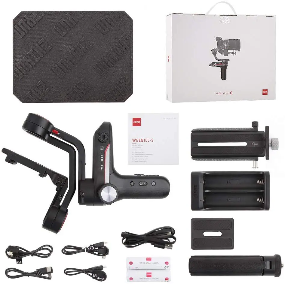 Zhiyun Weebill S, лаборатории карданный 3-осевой Стабилизатор Для беззеркальных и цифровых зеркальных камер, таких как sony A7M3 Nikon D850 Z7, 300% улучшенный двигатель - Цвет: Zhiyun Weebill S