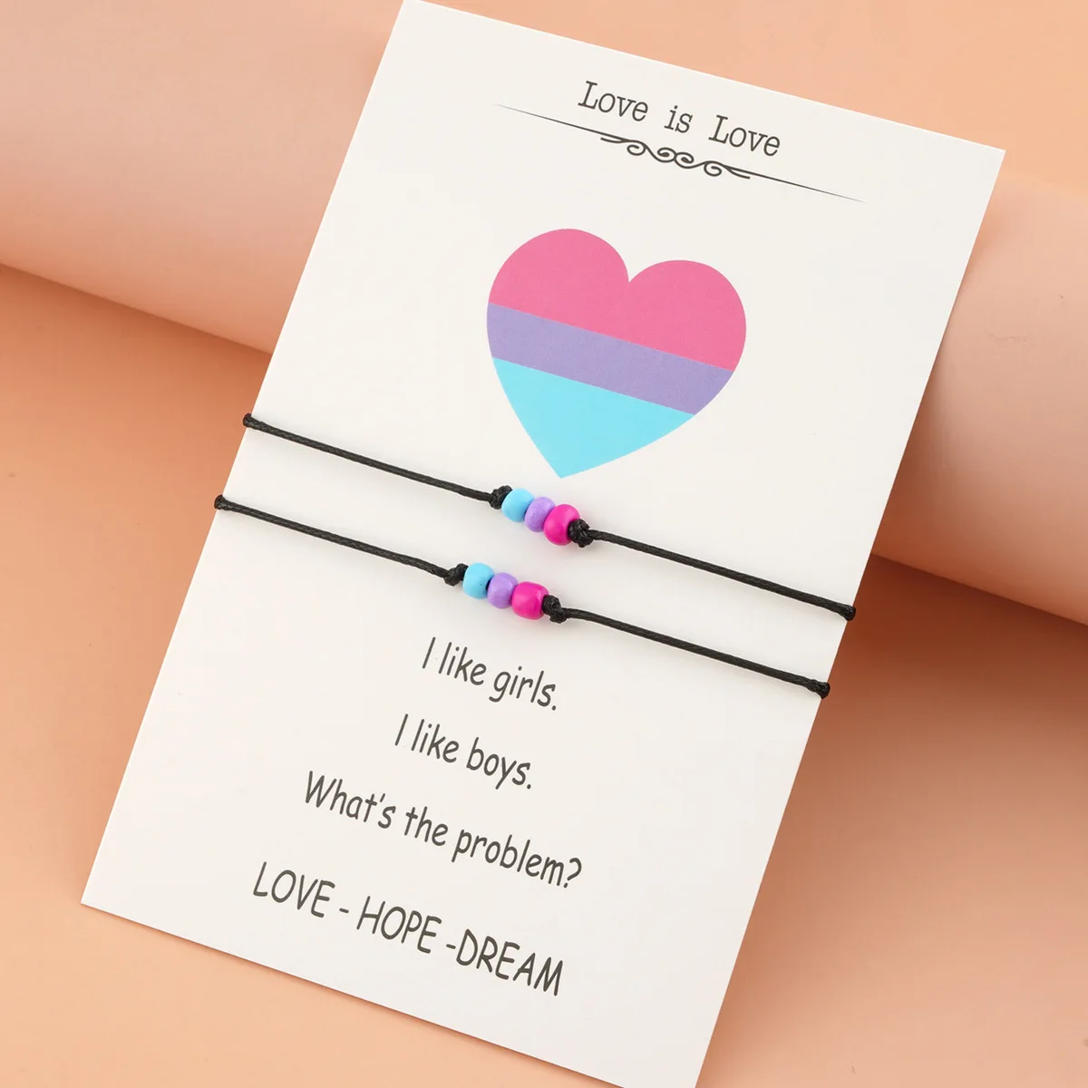 Love Is лесбиянки гордость браслет с символикой ЛГБТ для пары гордости лесбийский