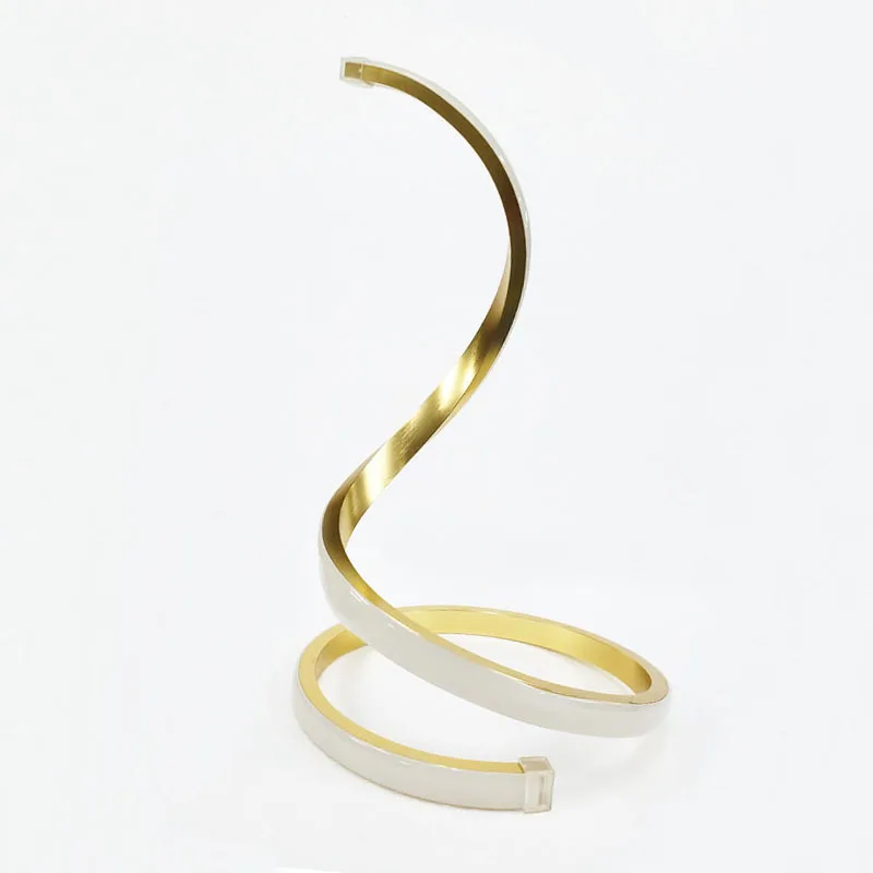 Современная светодиодсветодиодный спиральная Настольная лампа с защитой глаз