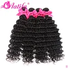 Малазийские пряди волос с глубокой волной, 13 или 4 пряди человеческих волос, волосы без повреждений, волнистые волосы 10-28 дюймов, наращивание волос, натуральный цвет, волосы Aatifa