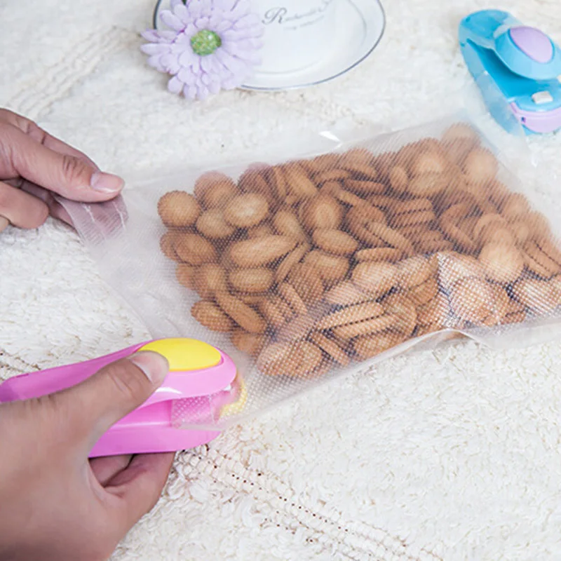 1 шт. бытовой мини-упаковщик портативный пластиковый упаковщик для пищевых