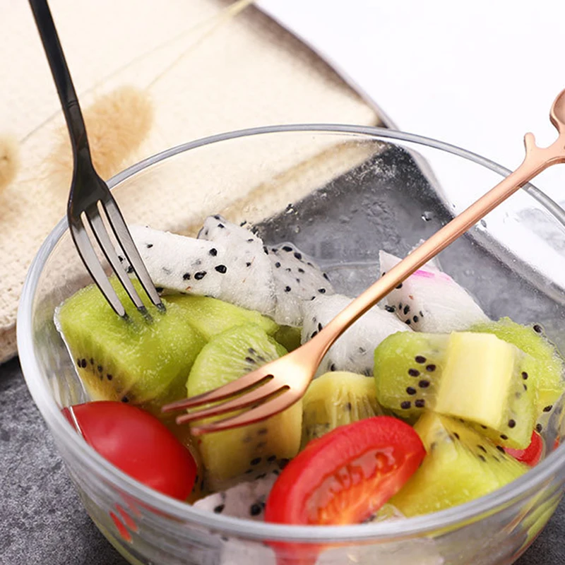 Искусственная вилка из нержавеющей стали ложки креативные инструменты для