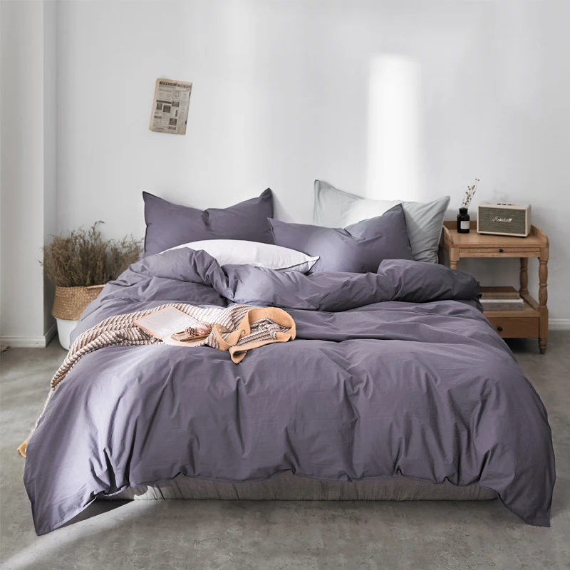 

Nordic Simple Bedding Set Cotton Comforte Luxury Soft Twin Bedding Set Sheets Pillowcases Ropa De Cama Home Textile DE50SJT