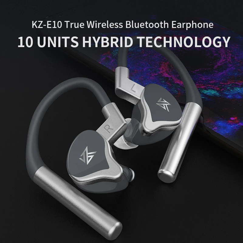 

KZ E10 1DD+4BA Hybrid Bluetooth Headset Ear-Hook In-Ear Earphones QCC3020 Solution Bluetooth Headset ZSX ZSNPRO ZS10PRO C12 S1D