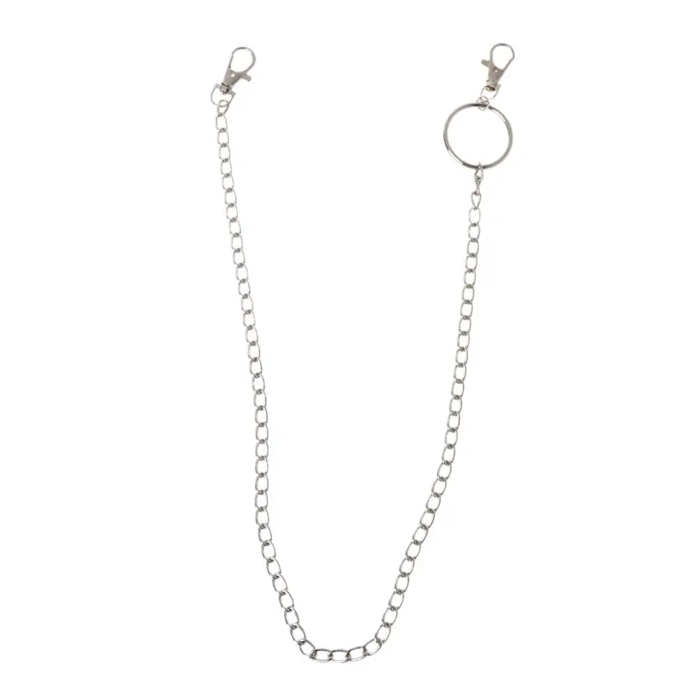 Длинный металлический кошелек цепь поводок брюки Жан брелок кольцо клип мужские