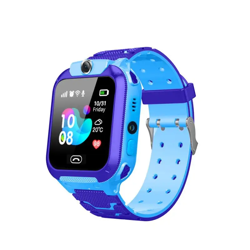 Q12B на одной пуговице анти потерянный Смарт часы ребенка GPS трекер SOS