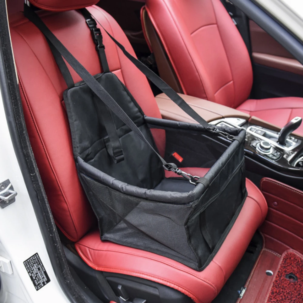 

Pet Car Seat Bag Waterproof Fasket Folding Hammock Small Cat Dog Double Deck Car Bag Travel Car Mat