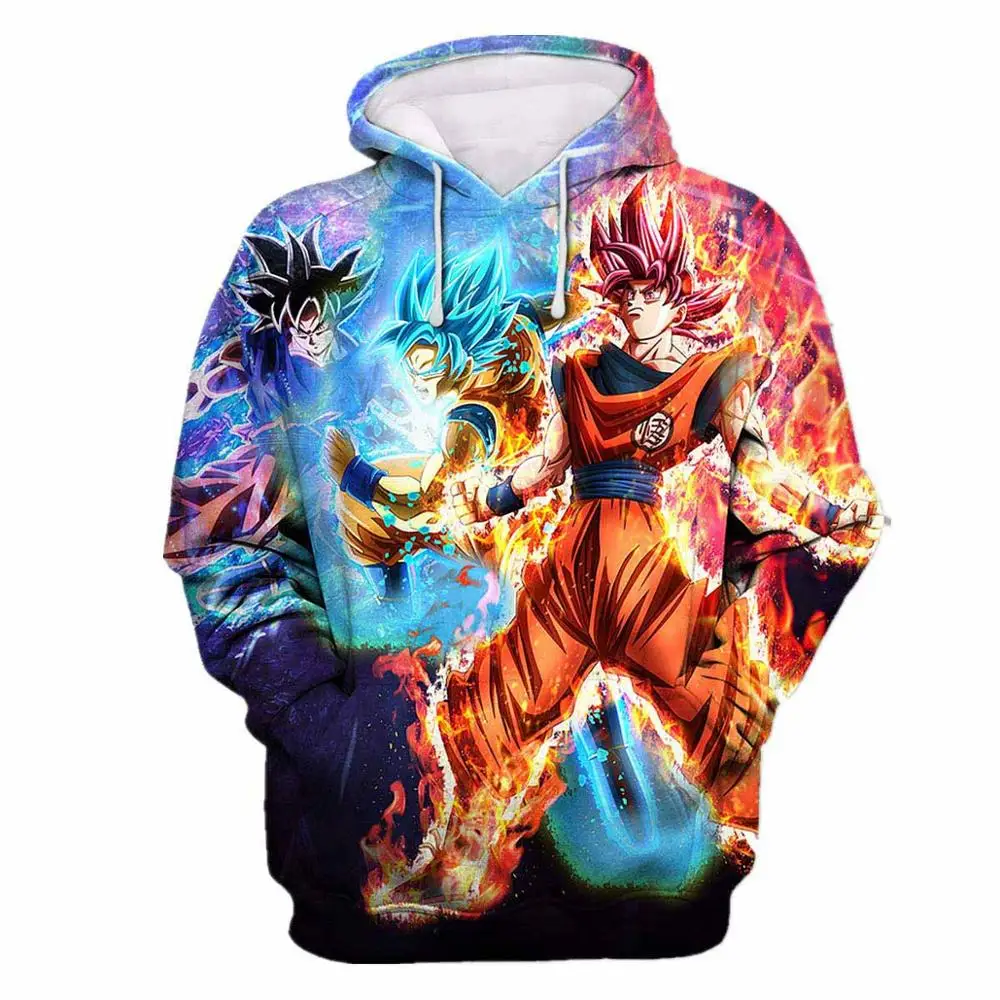 Аниме Dragon Ball Z Goku толстовки с принтом для мужчин и женщин 3D толстовки с капюшоном куртки пуловер модный спортивный костюм пальто - Цвет: LW214