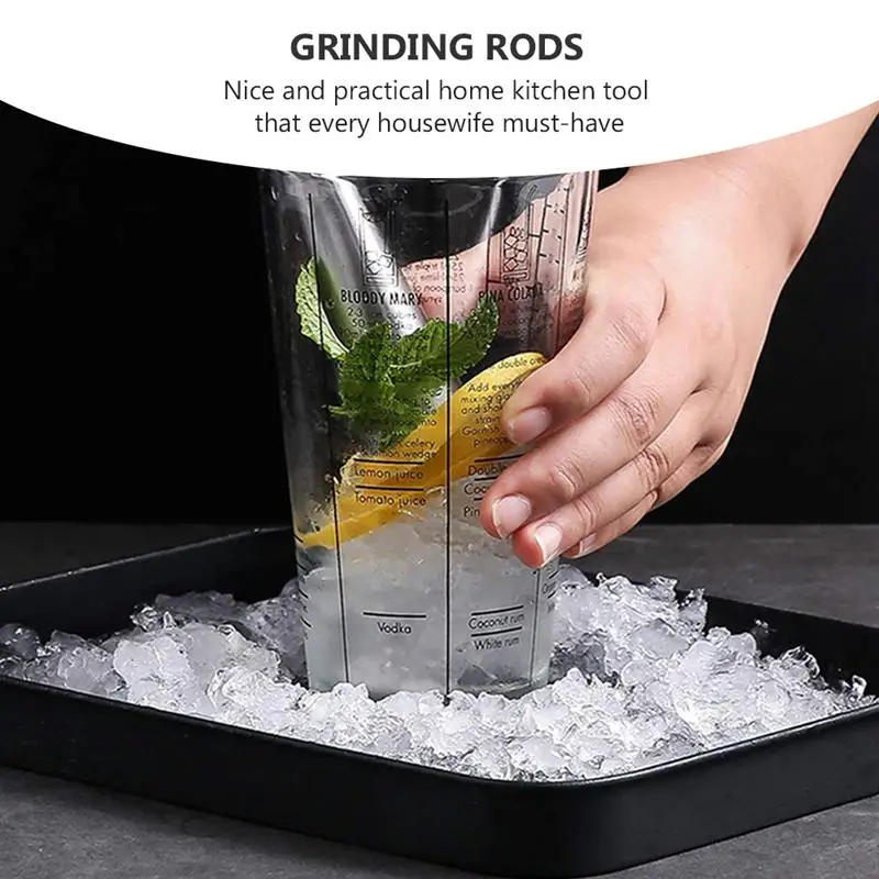 

1 Set Practical Durable Professional Multipurpose Grinding Rods Cocktail Muddlers for Home