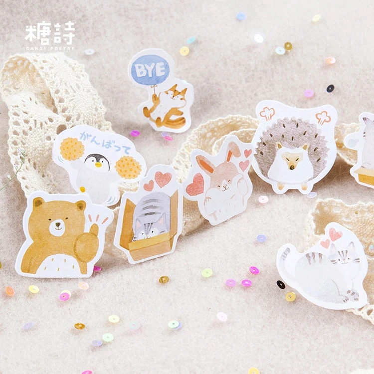 45 шт./кор. различные наклейки пакет Kawaii планировщик журнал Скрапбукинг наклейки канцелярские школьные принадлежности
