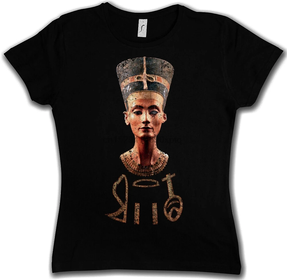 Винтажная женская футболка NEFERTITI египетская фармацевтическая эшнатская одежда