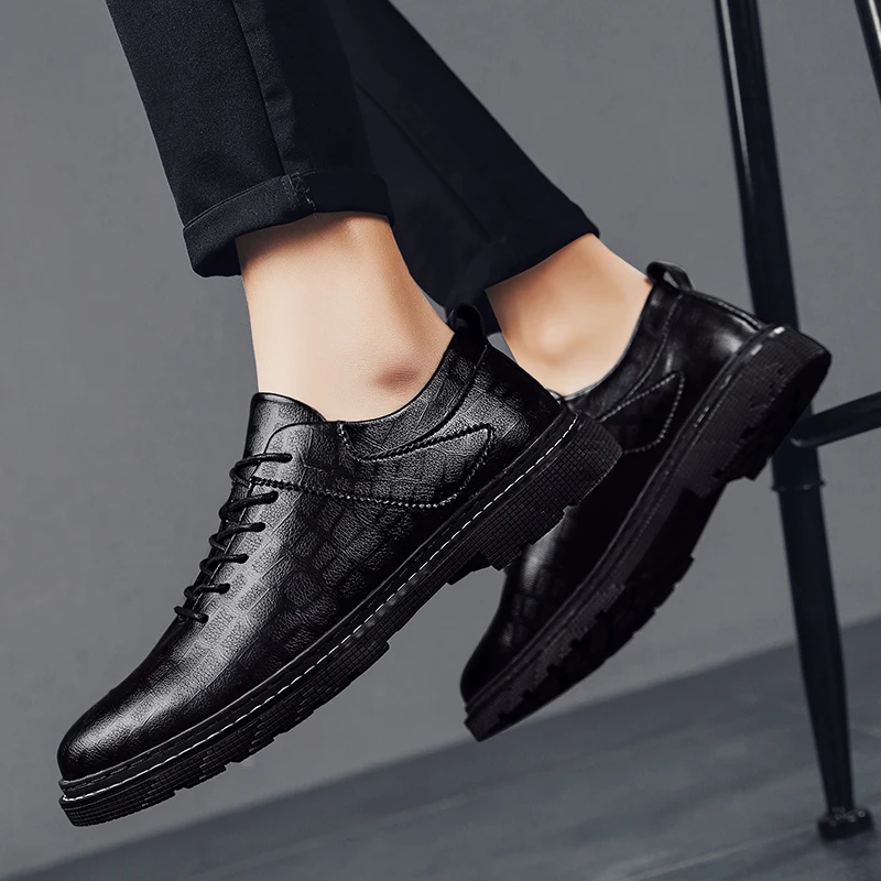 

fashionshoes sapato black 2020 causal hombre de for mens Men's new flat casual comfortable summer men's spring male sale