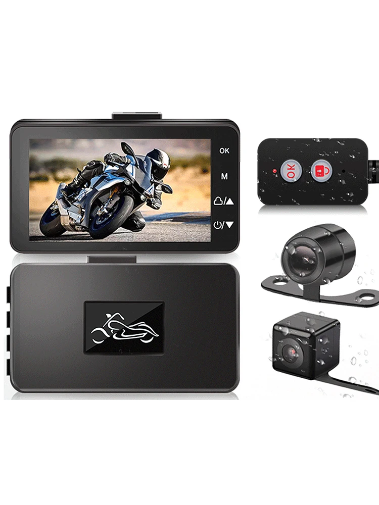 1080p Loop Recording Dash Cam Car 3.0 Inch Screen Motorcycle HD USB Recorder Waterproof 500 Megapixel DVR Camera Recorde 30 |