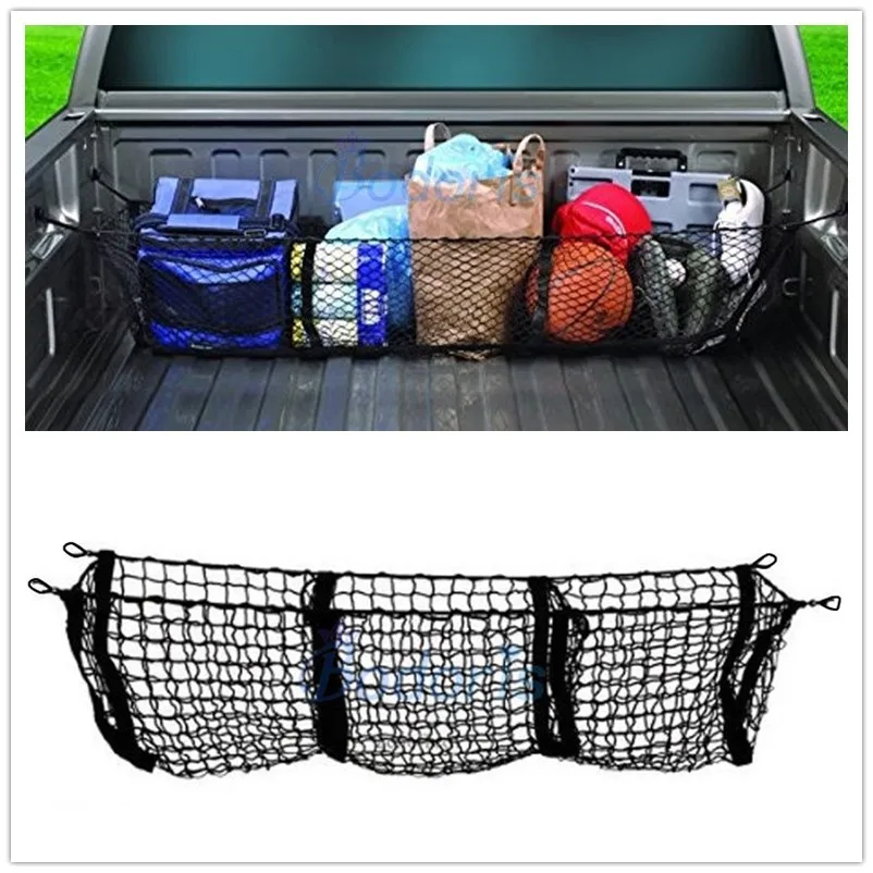 

Car Organizer Rear Truck Storage Bag Luggage Nets Hook Dumpster Net For Volkswagen VW Saveiro Altas Tanoak Amarok Accessories