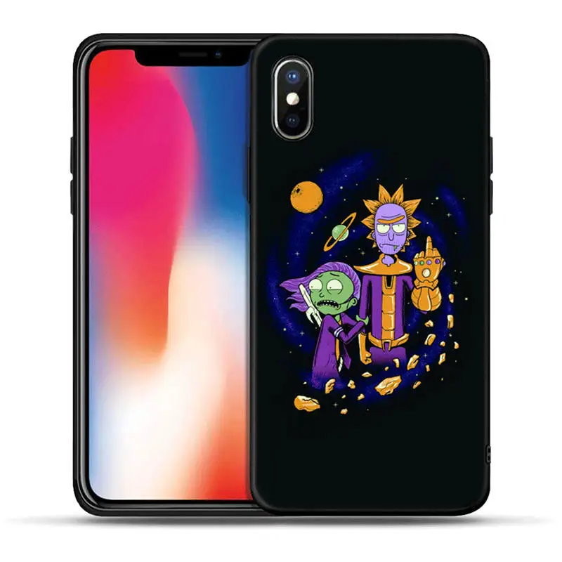 Аниме Рик и Морти мультфильм чехол для телефона аниме для iPhone 5S, SE 6 6s 7 8 plus Мягкий ТПУ силиконовый чехол для iPhone X XR XS MAX чехол