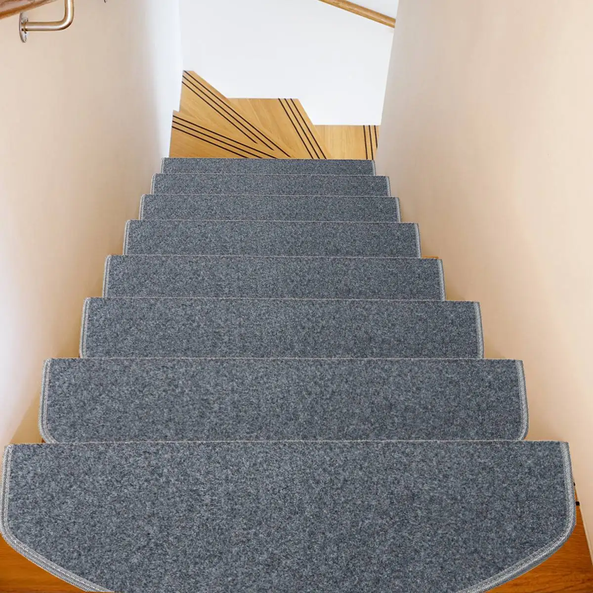 

15pcs/Set Anti-slip Rugs Self-adhesive Stair Pads Mute Floor Mats Repeatedly-use Safety mats Mat for Hotel Home Stair