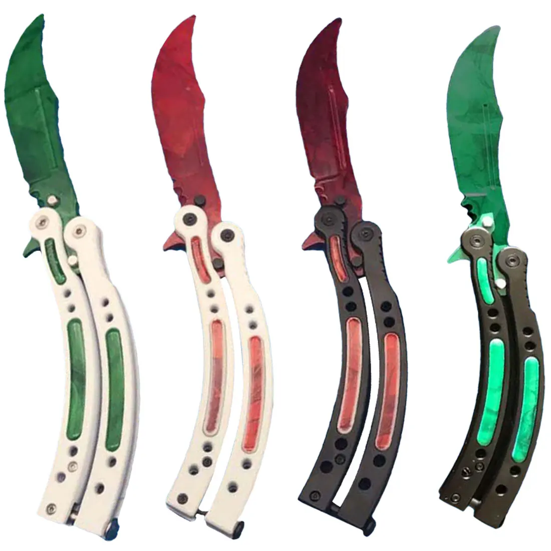 

Multifunctional Folding Practice Knife Butterfly Knife Box Tool Holder Blunt Knife Bladeless Tool household tool