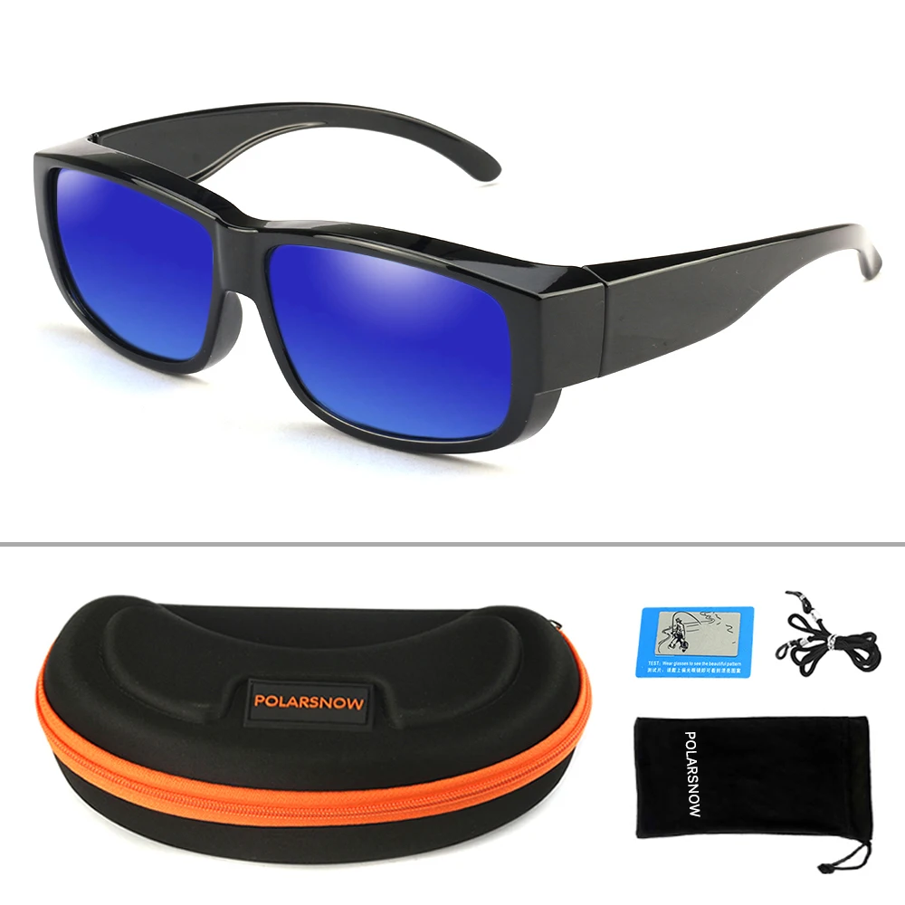 B2 POLARSNOW TR90, поляризационные, подходят для солнцезащитных очков, которые носят очки, UV400, линзы, Прямоугольная оправа, винтажные очки,, для вождения - Цвет линз: B2