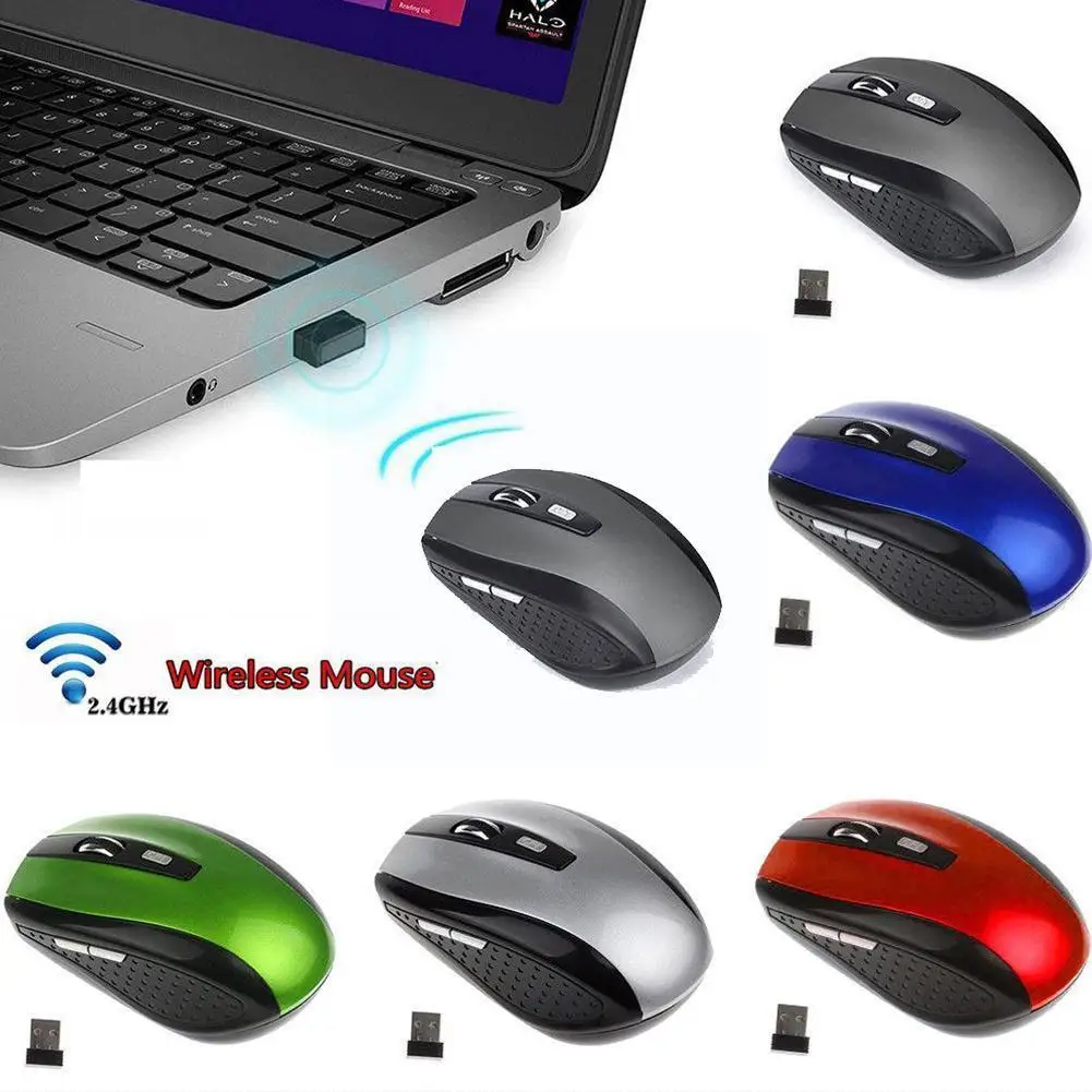 

Portable 7500 2.4GHz Wireless Gaming Mouse 4 Keys Computer Gaming Mouse Cordless USB Battery Powered For Laptop Desktop PC Y0I9
