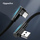 L-образный кабель USB Type C, кабель для быстрой зарядки Micro USB Для Huawei P40 P30 Pro lite Sumsang S20 S10 Plus Note 20 Xiaomi Redmi Mi