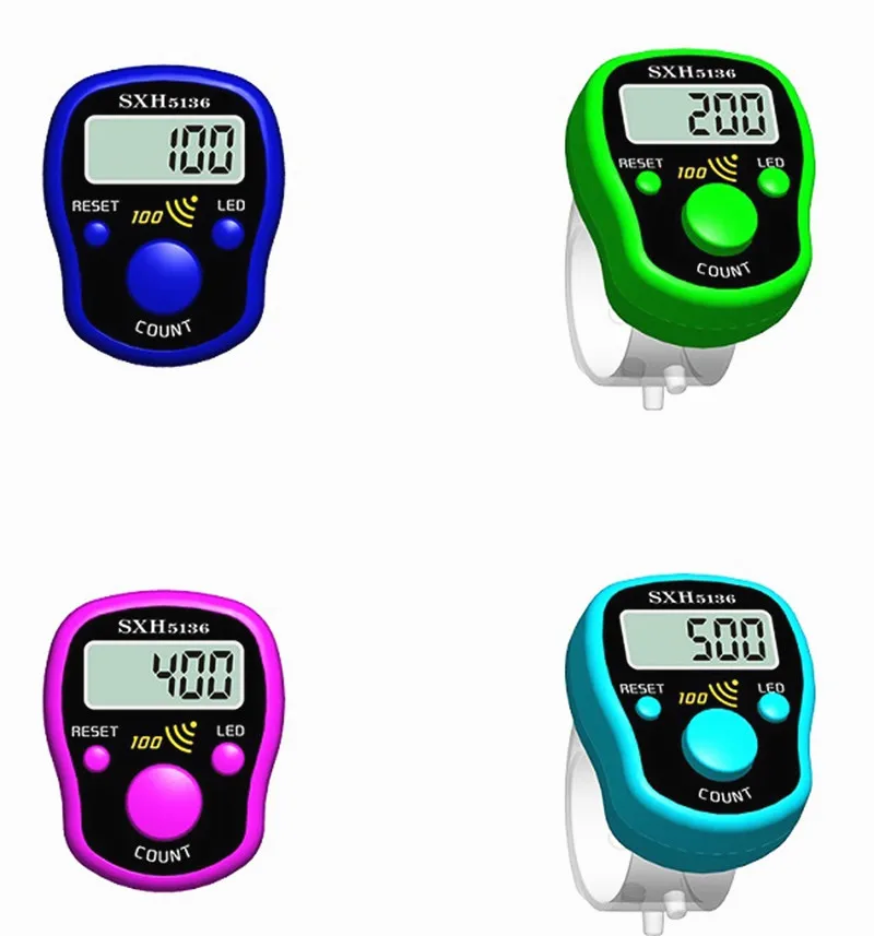 1 предмет Новинка Счетчик пальцев маркера стежка ЖК дисплей цифровой Дисплей с