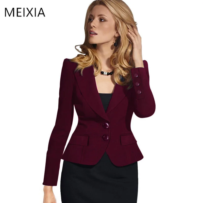 

2020 spring and autumn women's slim small suit office business single-breasted women's small suit tops