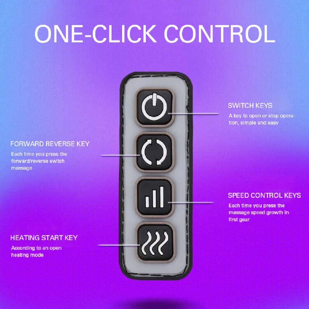Массажер для ног OLIECO Электрический с подогревом вибратор 3D стимулятор спины