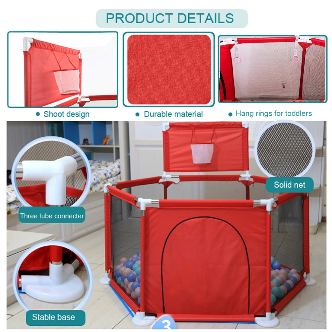 Плавучий детский манеж бассейн с шариками барьер для безопасности новорожденных