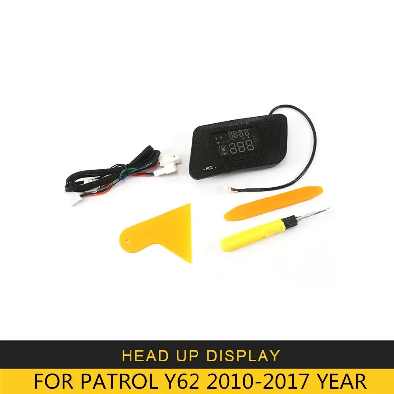 2010-2017 GELINSI для Nissan Patrol Y62 2010- HUD на лобовое стекло Дисплей авто-Стайлинг превышение скорости Предупреждение лобовое стекло сигнализации проектор Системы - Название цвета: 2010-2017