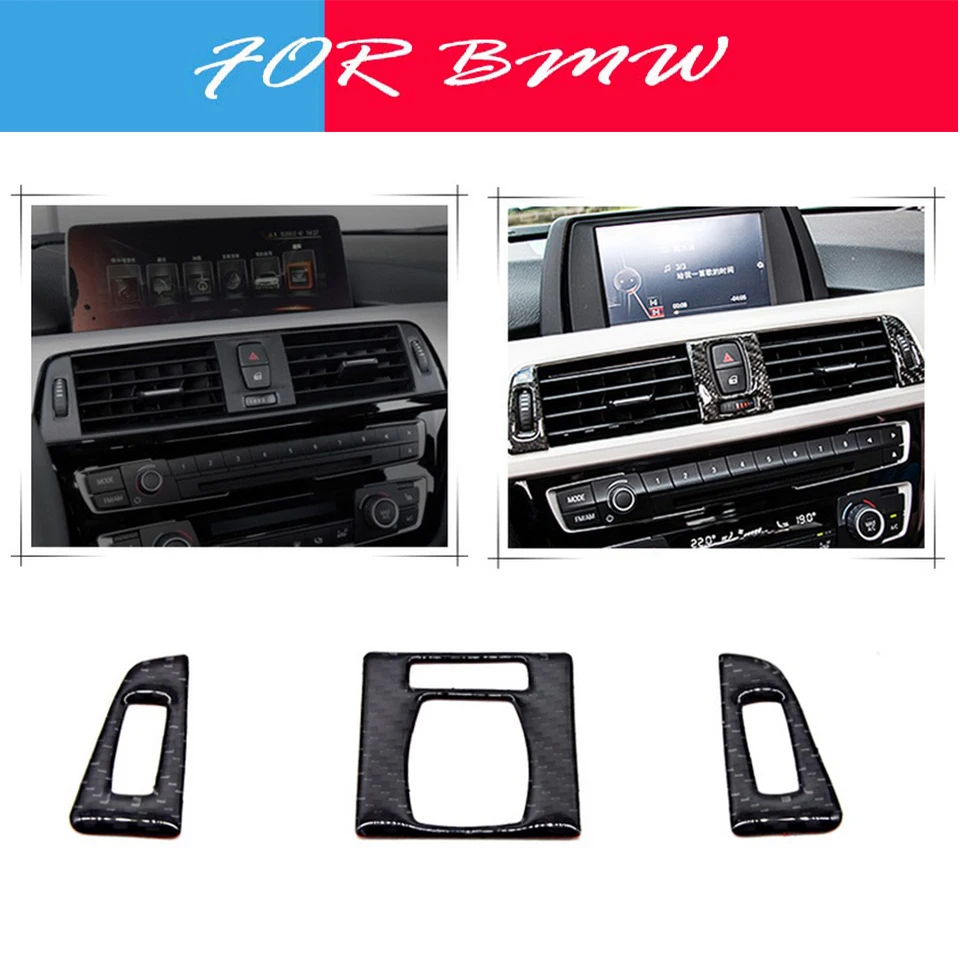 

1 Набор 3D глянцевые наклейки из углеродного волокна для BMW F30 F35 3 серии 320i 328i GT аксессуары для консоли из углеродного волокна