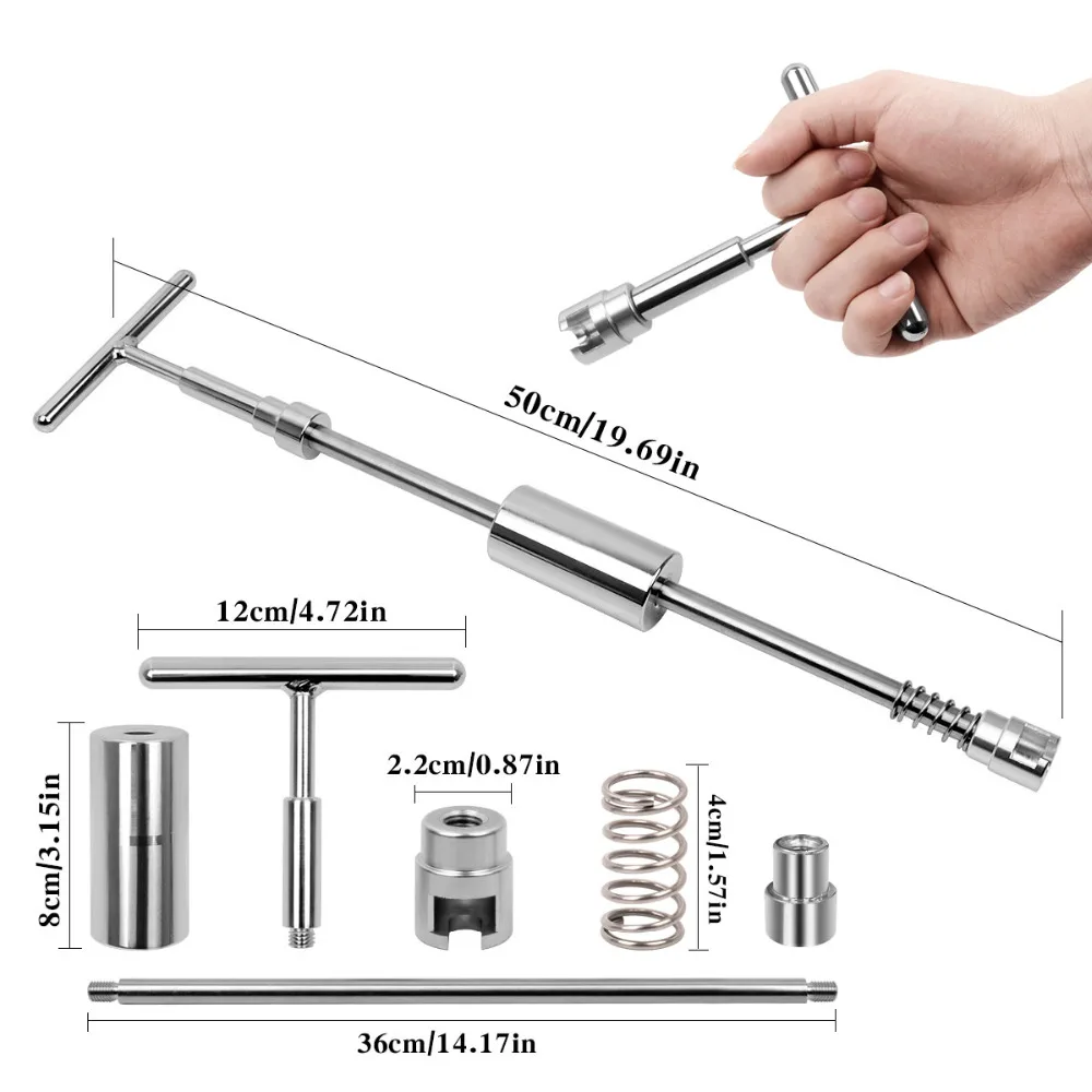 

Paintless Car Dent Repair Tools Kit Automotive Dent Puller Remover Removal Tool T-Bar Slide Hammer +18 Glue Puller Tabs