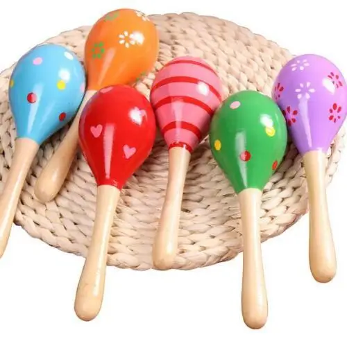 Детская деревянная игрушка для малышей музыкальные погремушки вечерние подарок