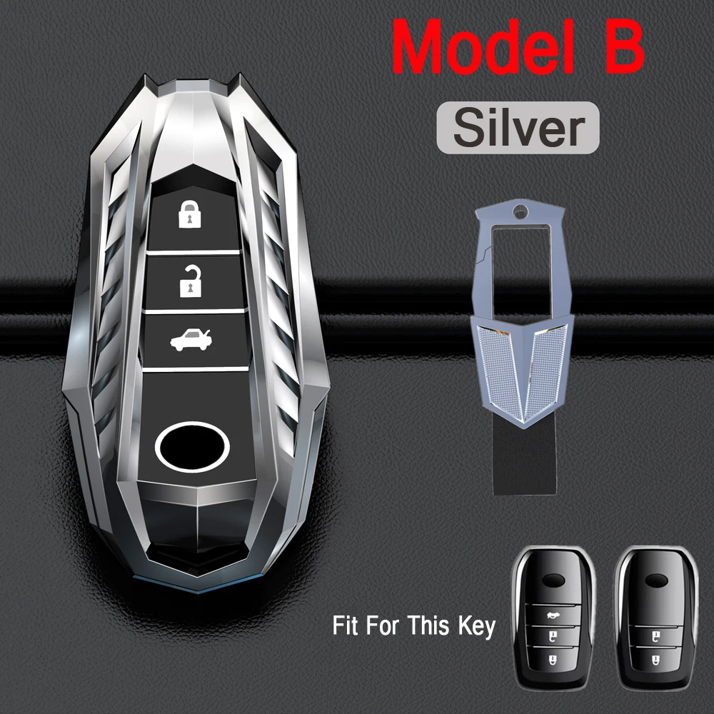 

2020 Zinc Alloy Key Cover Case For Toyota Chr C-hr Land Cruiser 200 Avensis Auris Corolla Car Styling Key Protection Keychain