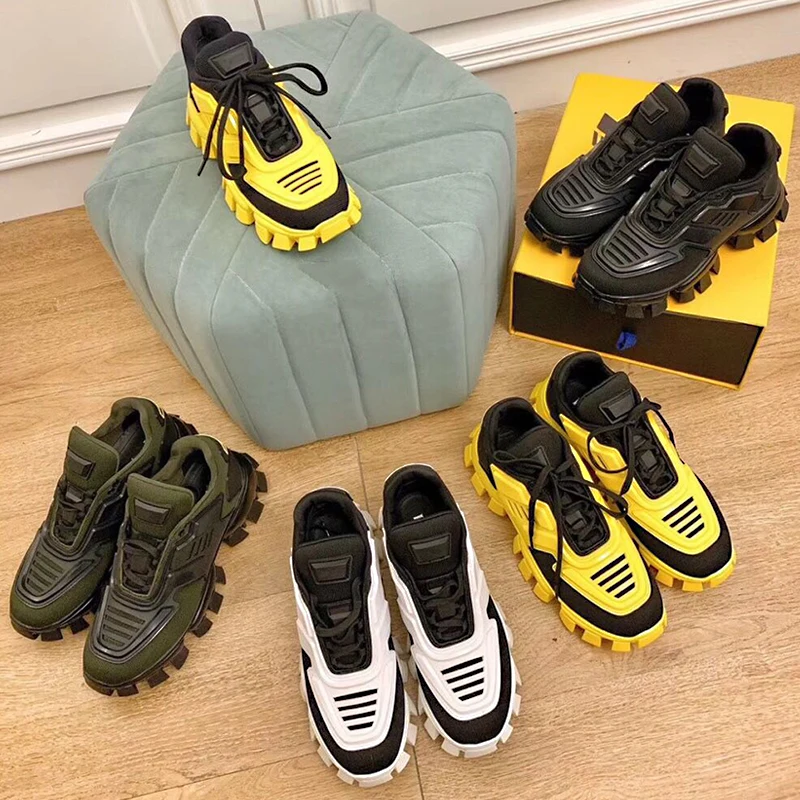 

Luxury Brand Wedge Shoes for Men Lace Up Mixed Color Tenis Masculino Designer Mens Shoes Chunky Sneakers Running Shoes Men