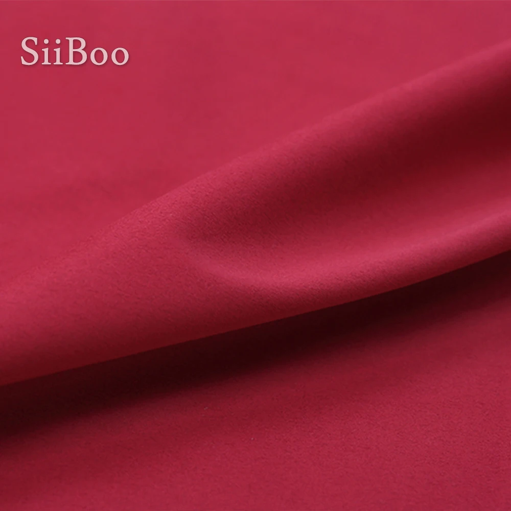 American style luxury hot pink fake suede leather fabric for winter coat tissu tecidos stoffen yarn SP4724 Free shipping | Дом и сад