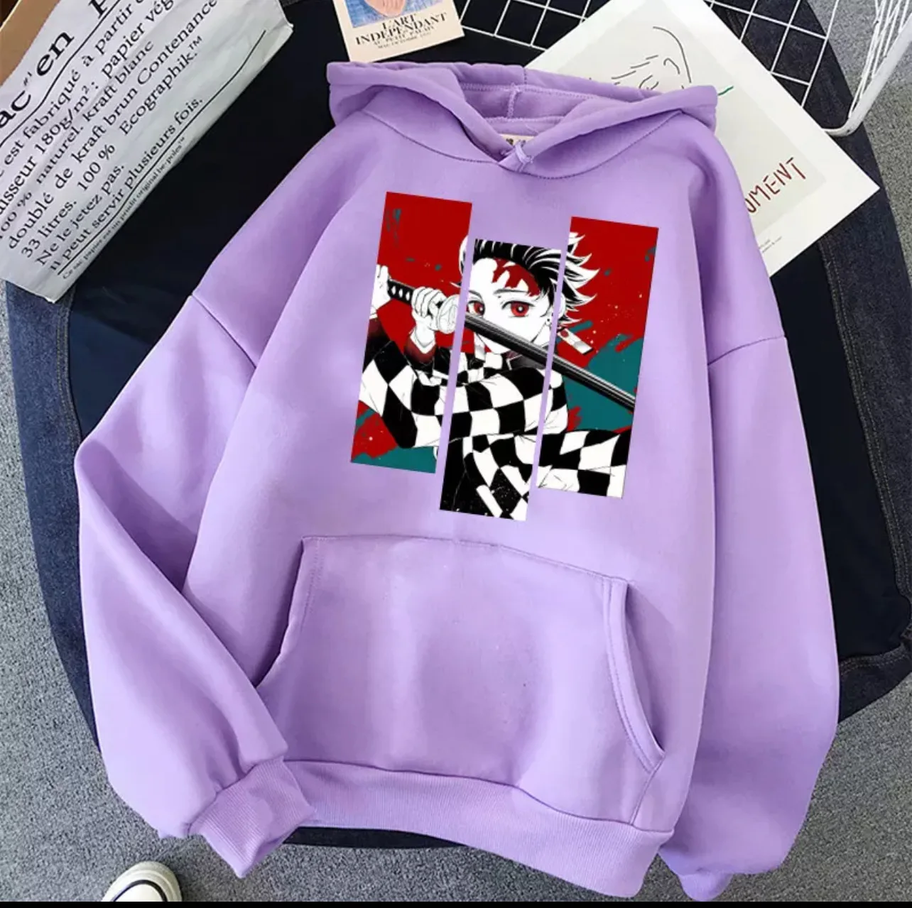 

TOP Anime Ghost killing blade Women Casual Hooded Sweatshirt Cute Hoodies Long Sleeve Sweatshirt Autumn Streetwear Oversized