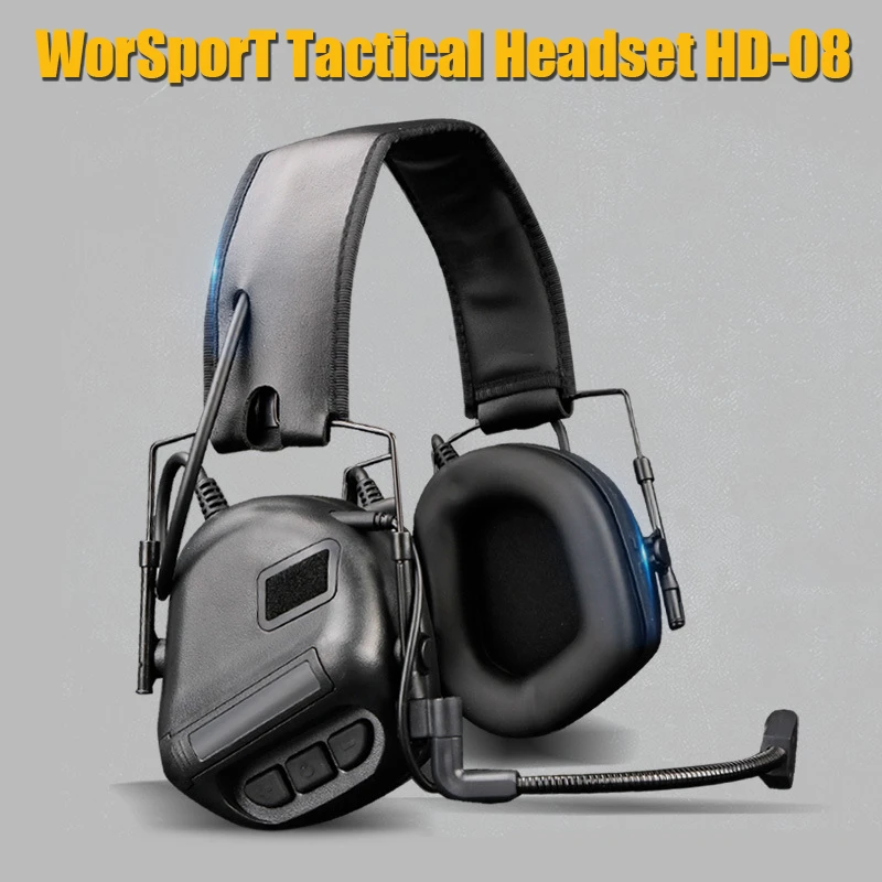 Тактическая гарнитура военные наушники для стрельбы страйкбола уличные