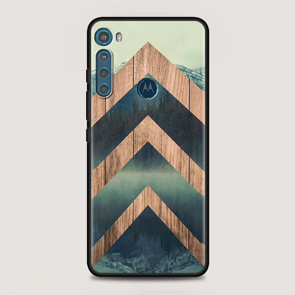 wood nature pattern for motorola one fusion case for moto g10 g9 g8 plus play power one g20 g30 g40 g50 g60 edge 20 phone shell free global shipping