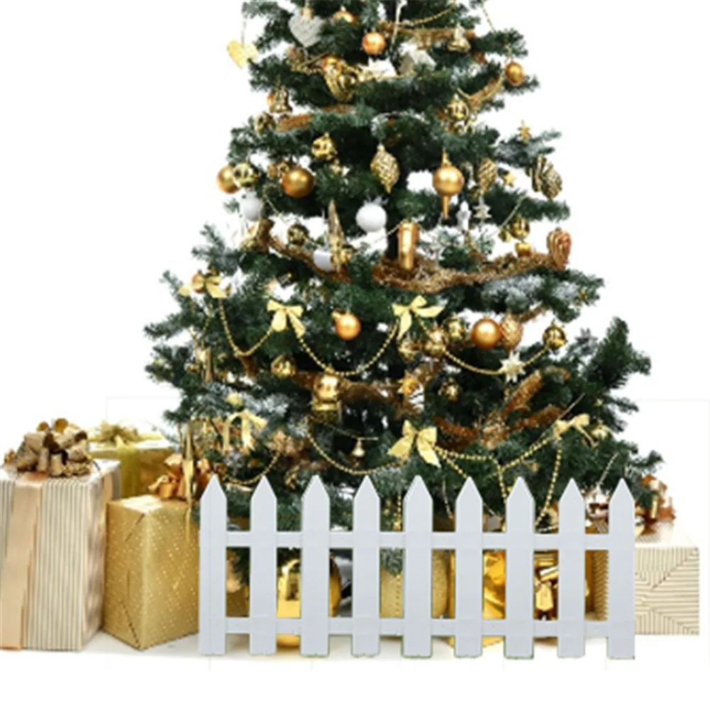 Двойное ограждение из белого ПВХ для сада|Ограждение шпалеры и ворота| |