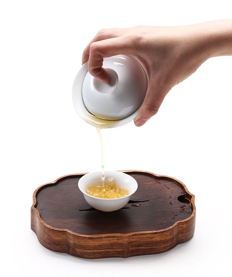Gaiwan чайный сервиз высокого качества, 1 шт., gaiwan, 6 шт., чайный сервиз из белой кости