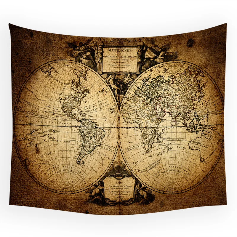 Настенный гобелен Карта мира аксессуары для дома украшение спальни на заказ