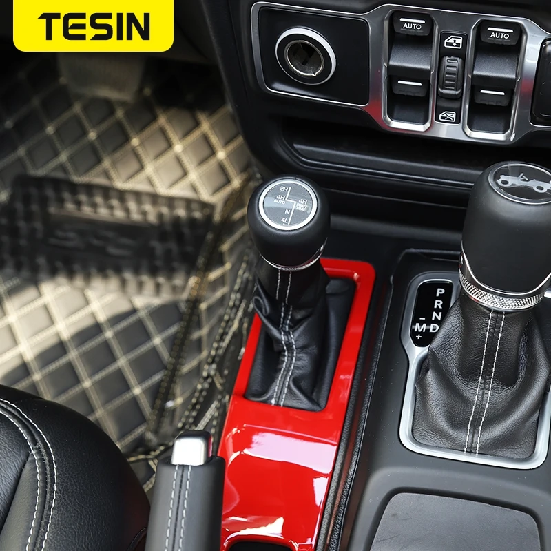 Декоративная панель переключения передач TESIN ABS для автомобиля 4WD наклейки Jeep
