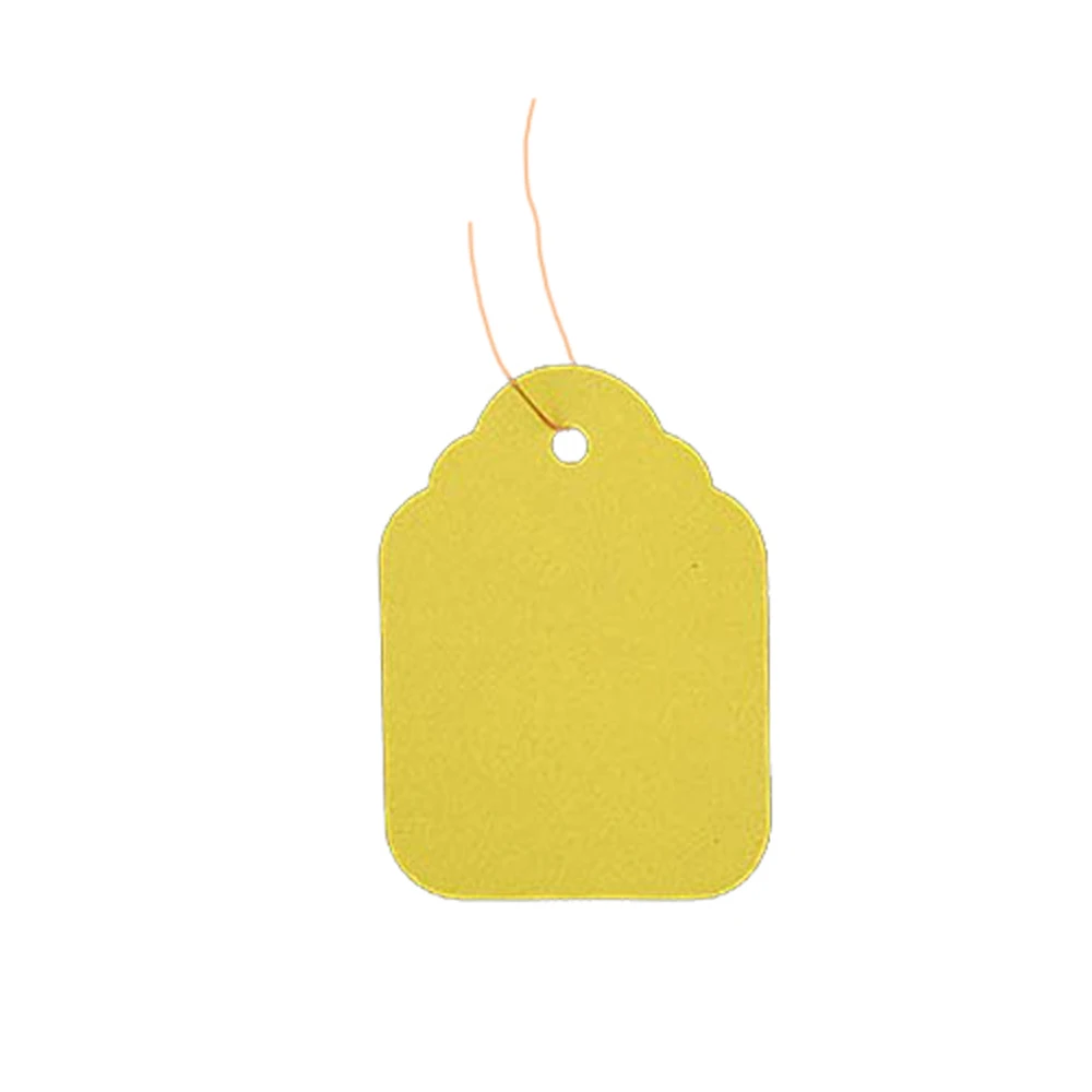 Цвет: желтый 100 шт. завод висячий, из ПВХ теги дерево этикетки Водонепроницаемый полосковый волновод Садоводство Этикетки мульти-Цветной для сад горшечные растения - Цвет: Цвет: желтый