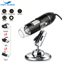 1600x usb digital microscope electronic microscope camera endoscope 8 led magnifier adjustable magnification with bracket