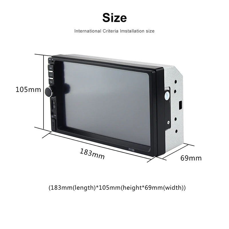 Автомобильный плеер 2 общие модели 7 дюймов сенсорный ЖК экран Bluetooth Радио Аудио