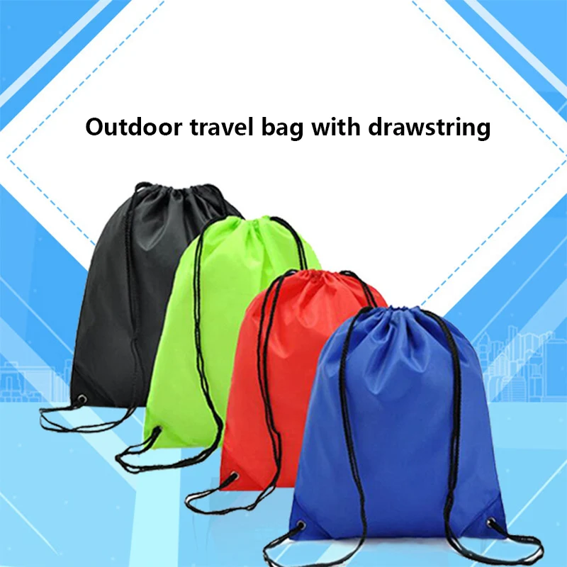

1 шт. водонепроницаемый рюкзак со шнурком, органайзер для путешествий, сумка для хранения одежды, обувь для улицы