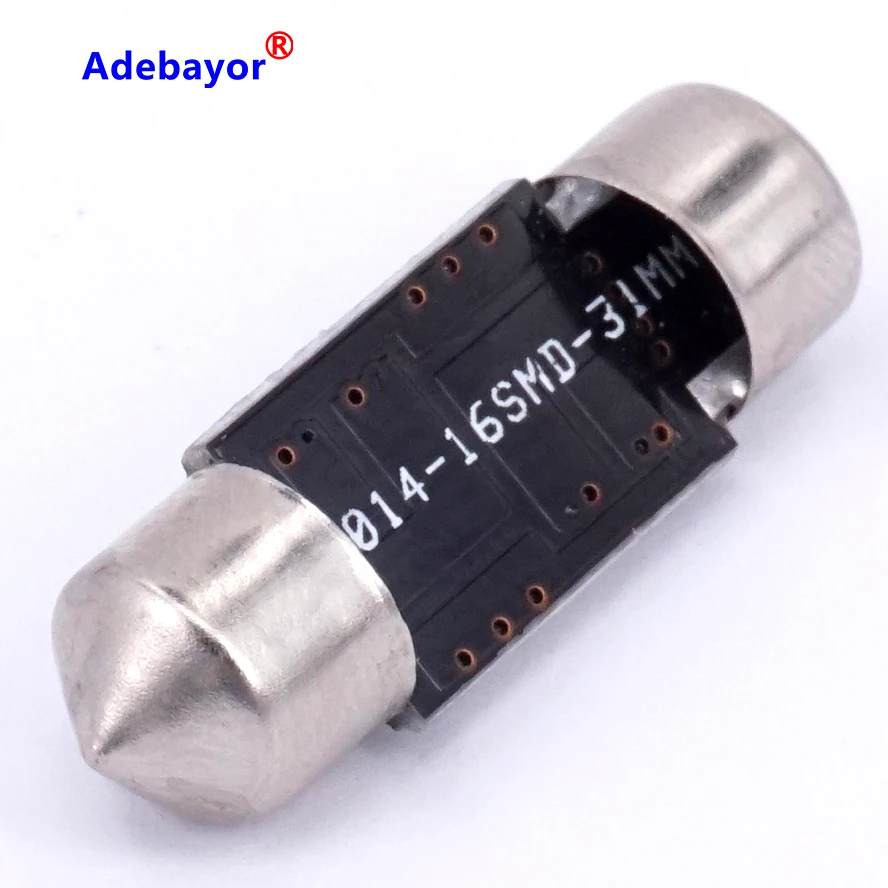 1 шт. гирлянда C5W Led 4014 16 SMD светодиодов внутреннее освещение 31 мм Купольные лампы