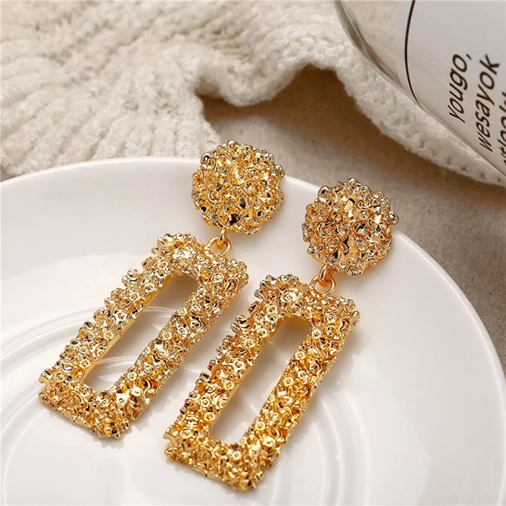 Горячая Распродажа стильные современные золотые серьги для женщин африканские