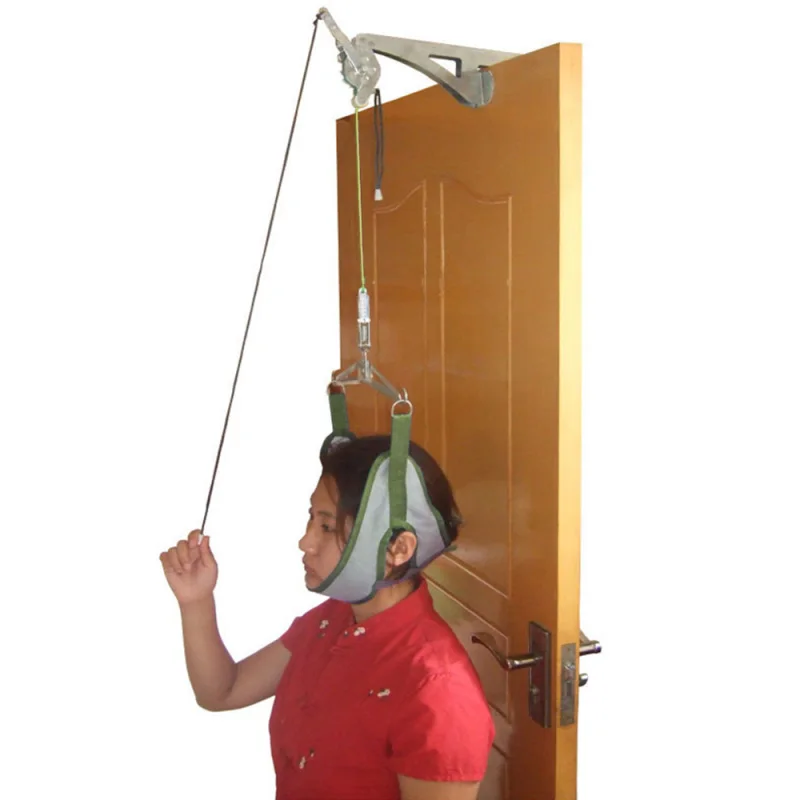 

Cervical Traction Over Door Neck Massager Device Kit Stretcher Adjustment Chiropractic Back Head Massager relaxation