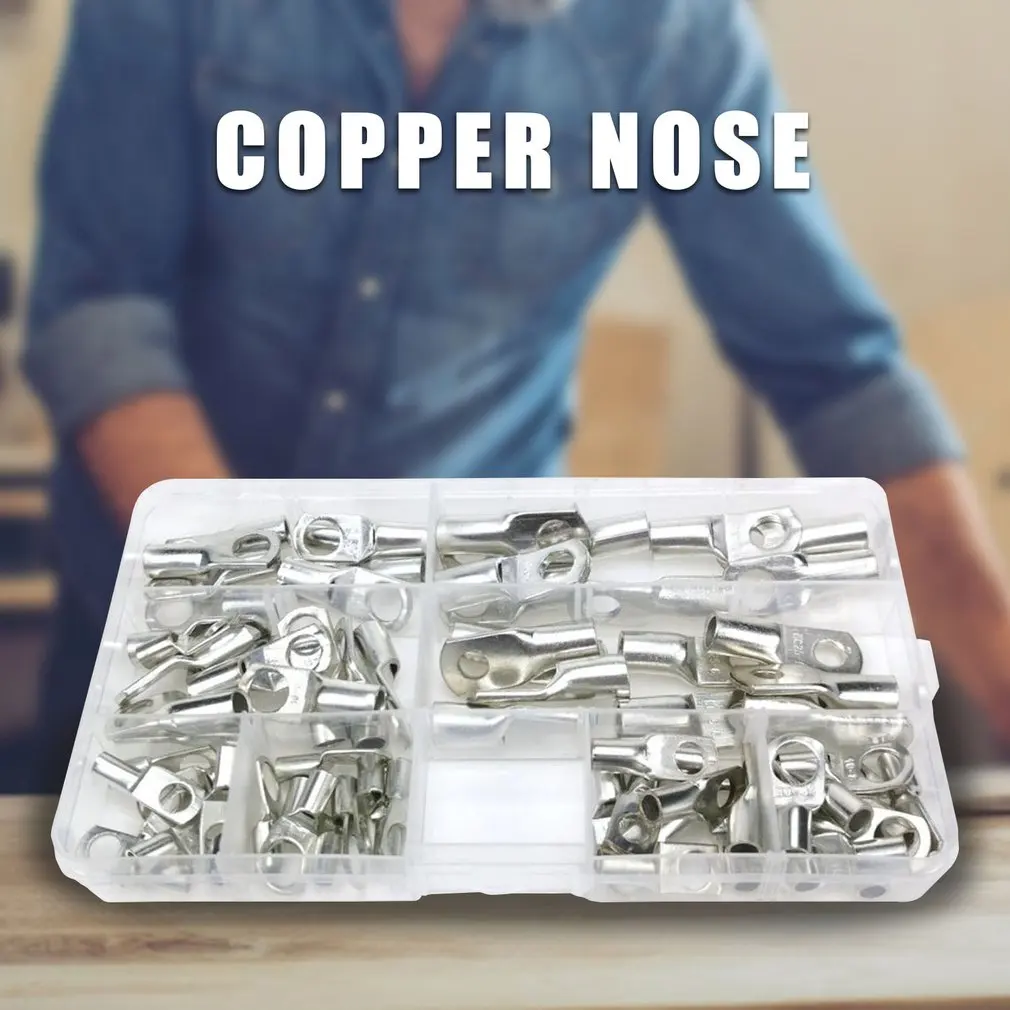 

120pcs SC35 Series Peep Mouth Copper Nose Copper Terminal High Temperature Resistance High Performance Terminal